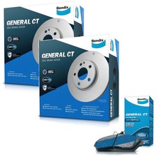 Front Bendix Brake Pads + Rotors for Renault Koleos H45 - 320mm DB1696