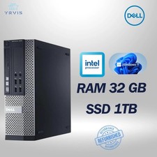 PC DE BUREAU 9020 SFF INTEL-CORE RAM 32 Go SSD 1TB WIN 11 PRO RECONDITIONNÉ
