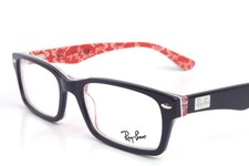 Ray Ban RB 5206 RB5206 Eyeglasses Black Red 2479 Authentic 52mm