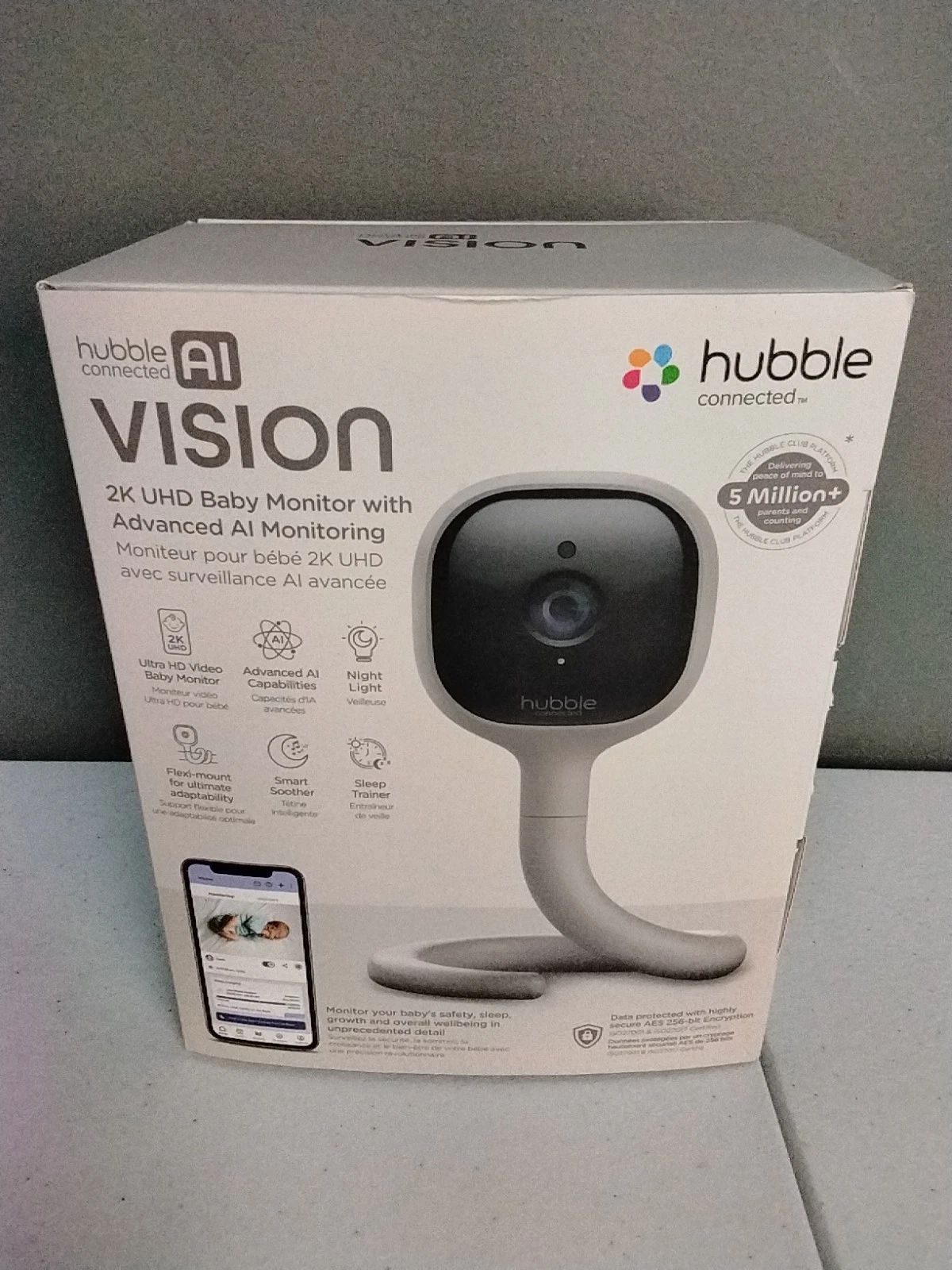 HUBBLE CONNECTED GoBaby AI, Baby Monitor Camera 2K UHD