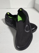 OOfos OOmg Eezee Low Black Slip On Recovery Comfort Shoes Men's Size 10