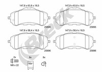 Bremsbelagsatz BremsklöTze FüR CitroëN Berlingo K9 Er_ Ec_ EC ER B9