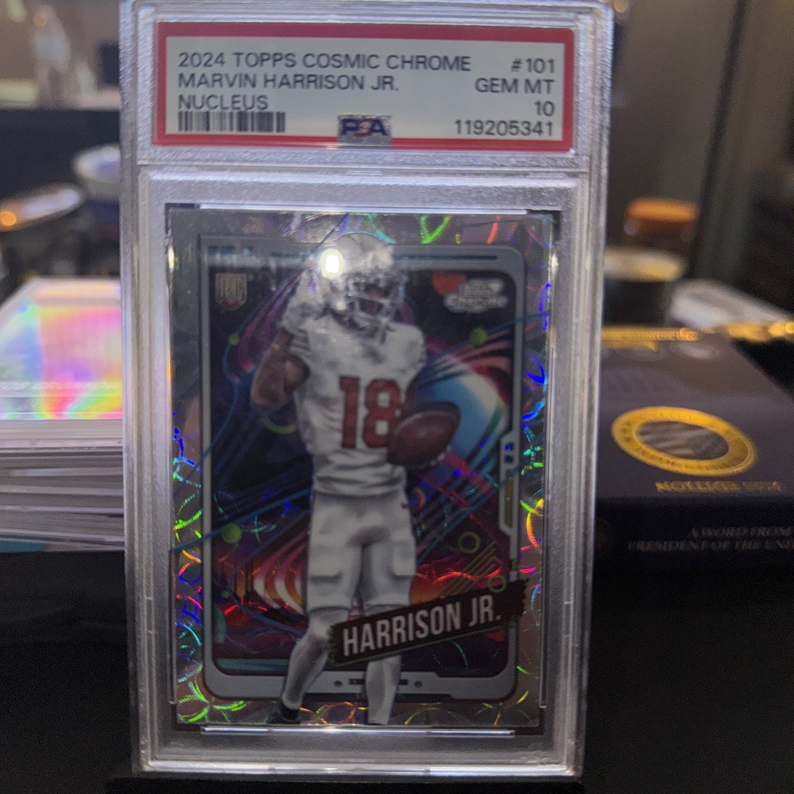 Marvin Harrison Jr. Topps Cosmic Chrome #101 Base