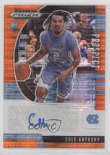 2020 Panini Prizm Draft Picks Prospect Orange Pulsar 26/49 Cole Anthony Auto 2r7