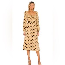 Faithfull the Brand Massima Midi Dress In Biscuit