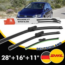 Scheibenwischer Satz Vorn Hinten Für VW Golf Sportvan AM1 AN1 ab 2014 Touran 5T1