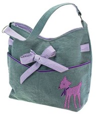 Wendekreis Canvas Umhängetasche Bambi Reh 31 x 31 x 12 cm neu