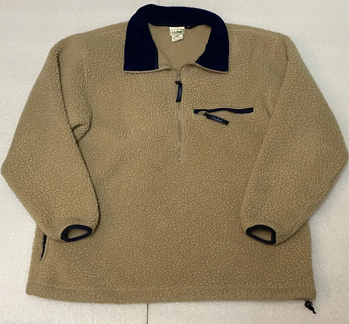 Vintage L.L. Bean Hi-Pile 1/4 zip Fleece Pullover Womens Soft Sherpa  Sweater | eBay