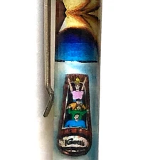 Knott’s Berry Farm Timber Mountain Floaty Pen Moving Log Fume Roller Coaster Vtg