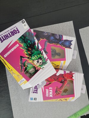 Fornite Lynx and Red Lynx and Bushranger Figures