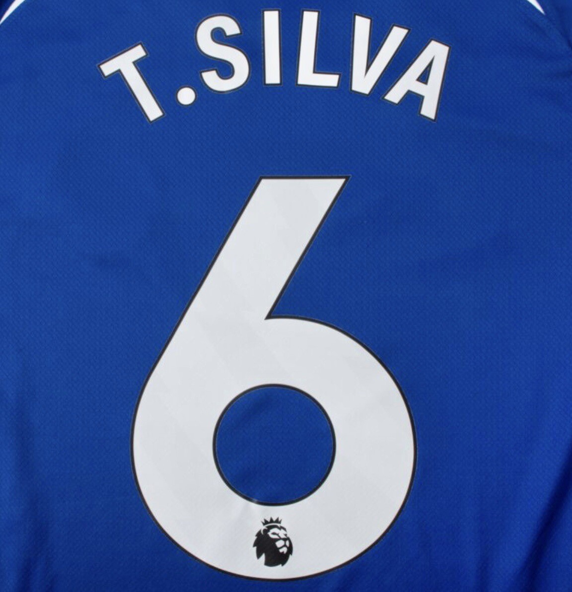 Chelsea T. SILVA #6 football name print and number 2023/24 Premier