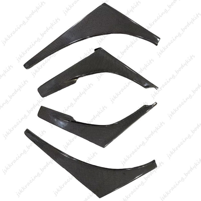 For Mitsubishi Evolution Evo 7 8 9 Front Bumper Canards Splitter Carbon Fiber