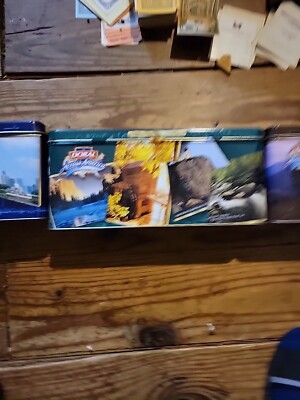Dural Across America skylines parks landscapes 10 x 4 x 4.5 in. tobacco tin 