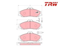 Bremsbelagsatz, Scheibenbremse Cotec Trw GDB3353 FüR Ford