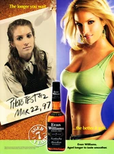 EVAN WILLIAMS WHISKEY AD #5 RARE 2004 "THE LONGER YOU WAIT, THE BETTER IT GETS"