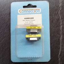 2 mini zmiana płci D-SUB 9 biegunów.  polig gniazdo / gniazdo adapter sprzęgło żeńskie