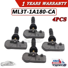 4x ML3T-1A180-CA Tire Pressure TPMS Sensor Fits For Lincoln Navigator Ford F150