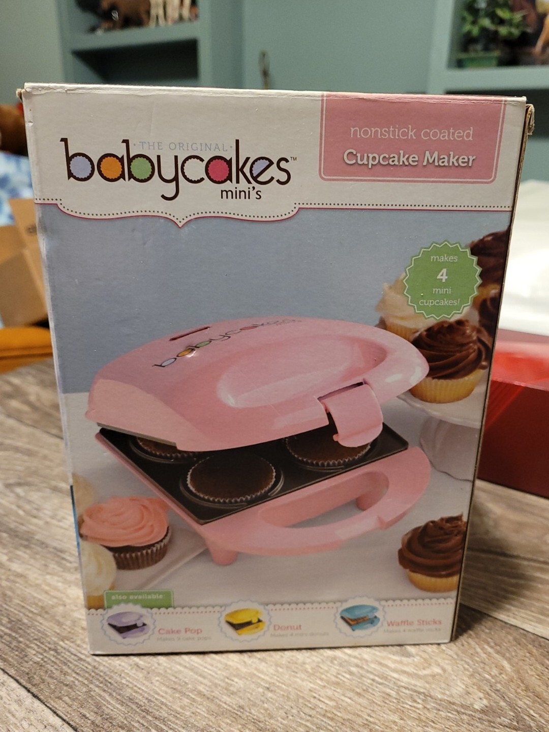 Babycakes Mini Cupcake Maker Open Box NonStick 4-Cup Capacity-image