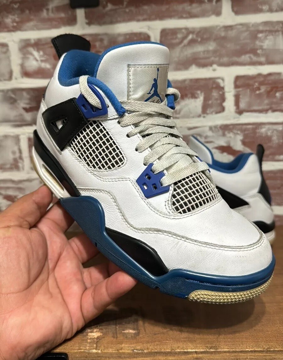 Nike Air Jordan 4 Retro GS Motorsports 2016 408452-117 Size 5.5Y