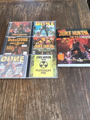 Lot Of 6 Duke Nukem 3DRealm PC Games Guide 3D Duke!Zone DC Manhattan Plutonium