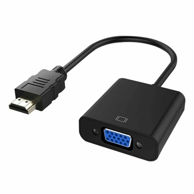 1080P HDMI Male to VGA Female Video Cable Cord Converter Adapter Laptop Monitor - Image 2 of 4