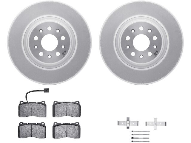 Front Brake Pad and Rotor Kit For 2014-2022 Maserati Ghibli 2018 2017 NQ992QS