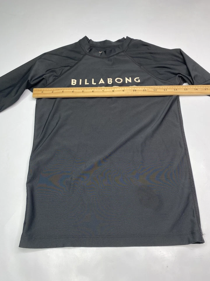 Camisa Billabong Niños Jóvenes Talla 12 Negra Manga Larga Cuello Redondo Informal Surf Foto 4 de 4
