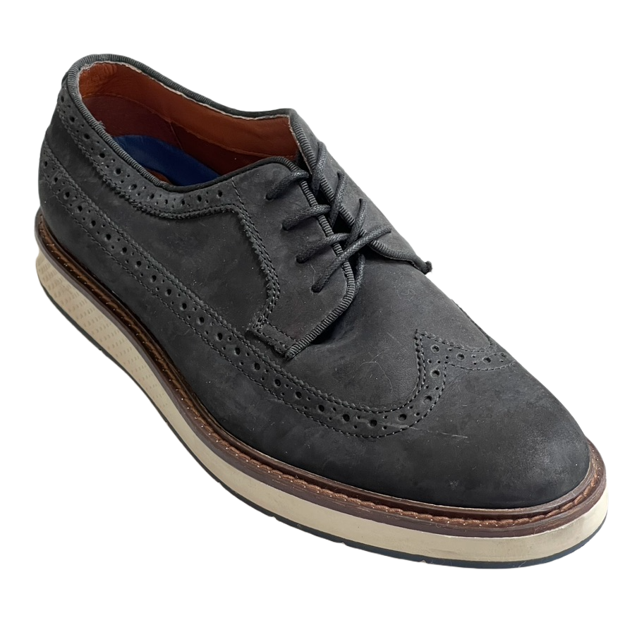 VINCE CAMUTO Shoes Elya Wingtip Derby Gray Suede Dress Oxford Mens