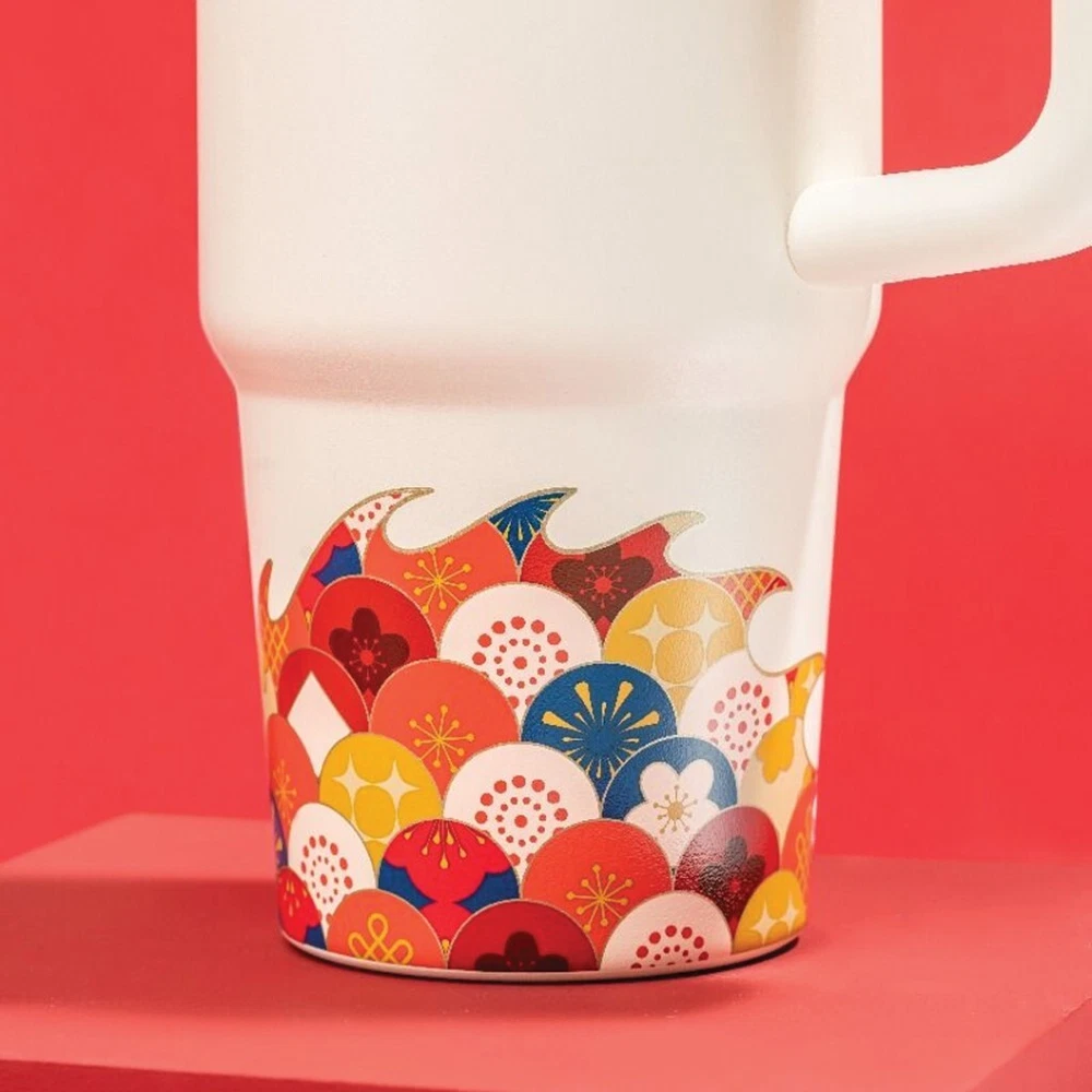 Tumbler STANLEY Original Lunar New Year Limited Edition Quencher H2.0 30OZ Cream