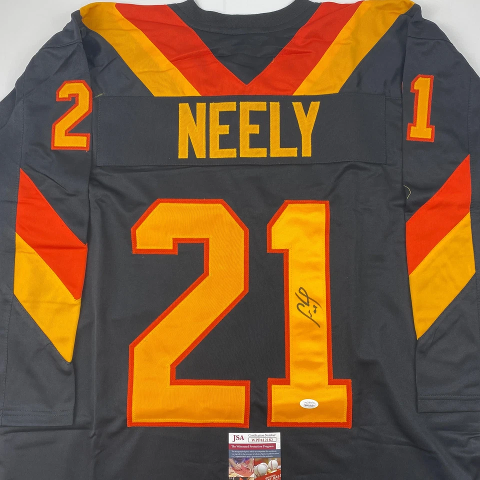 Camiseta deportiva de hockey negra autografiada/firmada Cam Neely Vancouver certificado de autenticidad JSA Foto 2 de 4