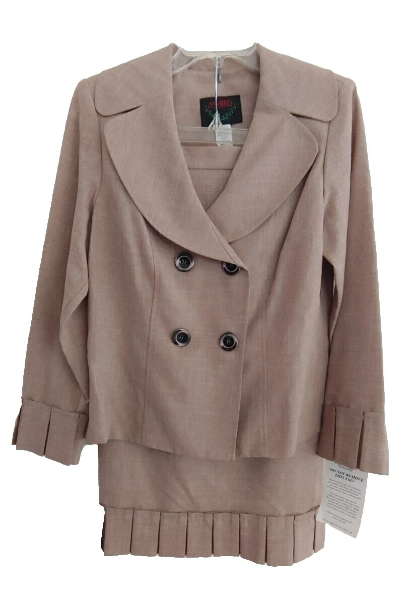 Trajes de falda de poliéster trajes Retro & Suit Separates para Mujeres