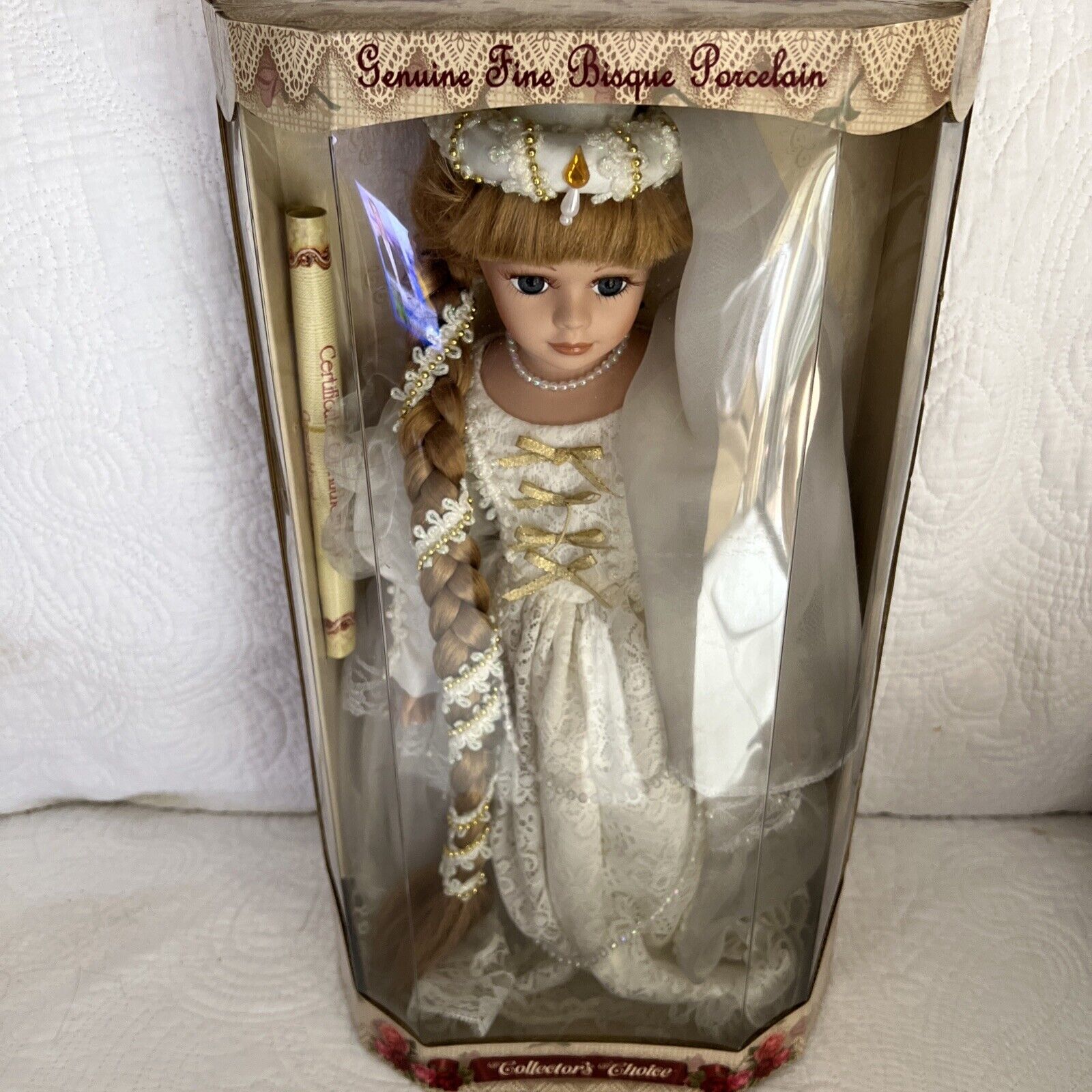 Genuine Fine Bisque Porcelain Doll