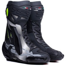TCX RT-Race Pro Air Stivali Moto Uomo Nero/Bianco/Grigio Moto Racing