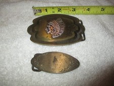 Vintage Native American Indian Chief Belt Buckle  Small Made in U.S.A. Buckle