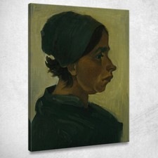 Testa Di Contadina Vincent van Gogh, vvg255 quadro stampato su tela