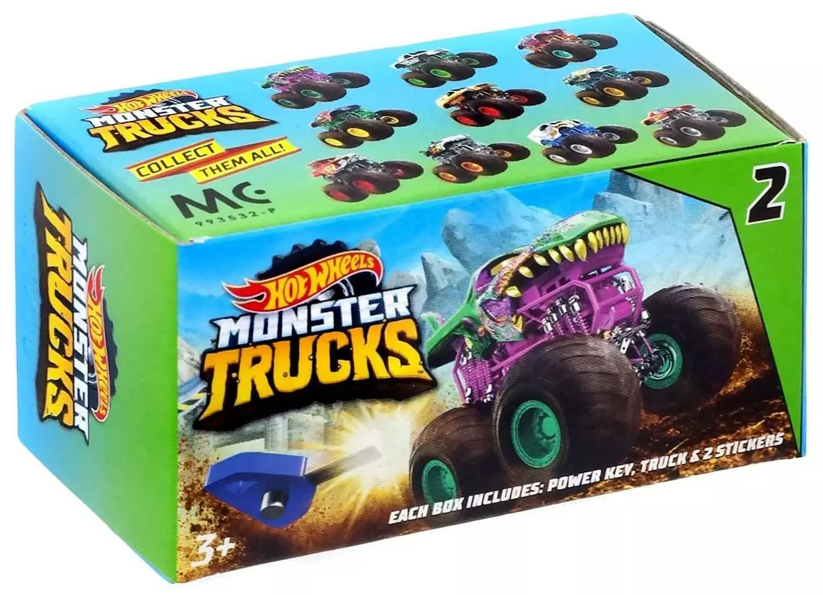 Hot Wheels Monster Trucks Set of 10 MINIS Vehicles Series 2 - NEW & BOXED!