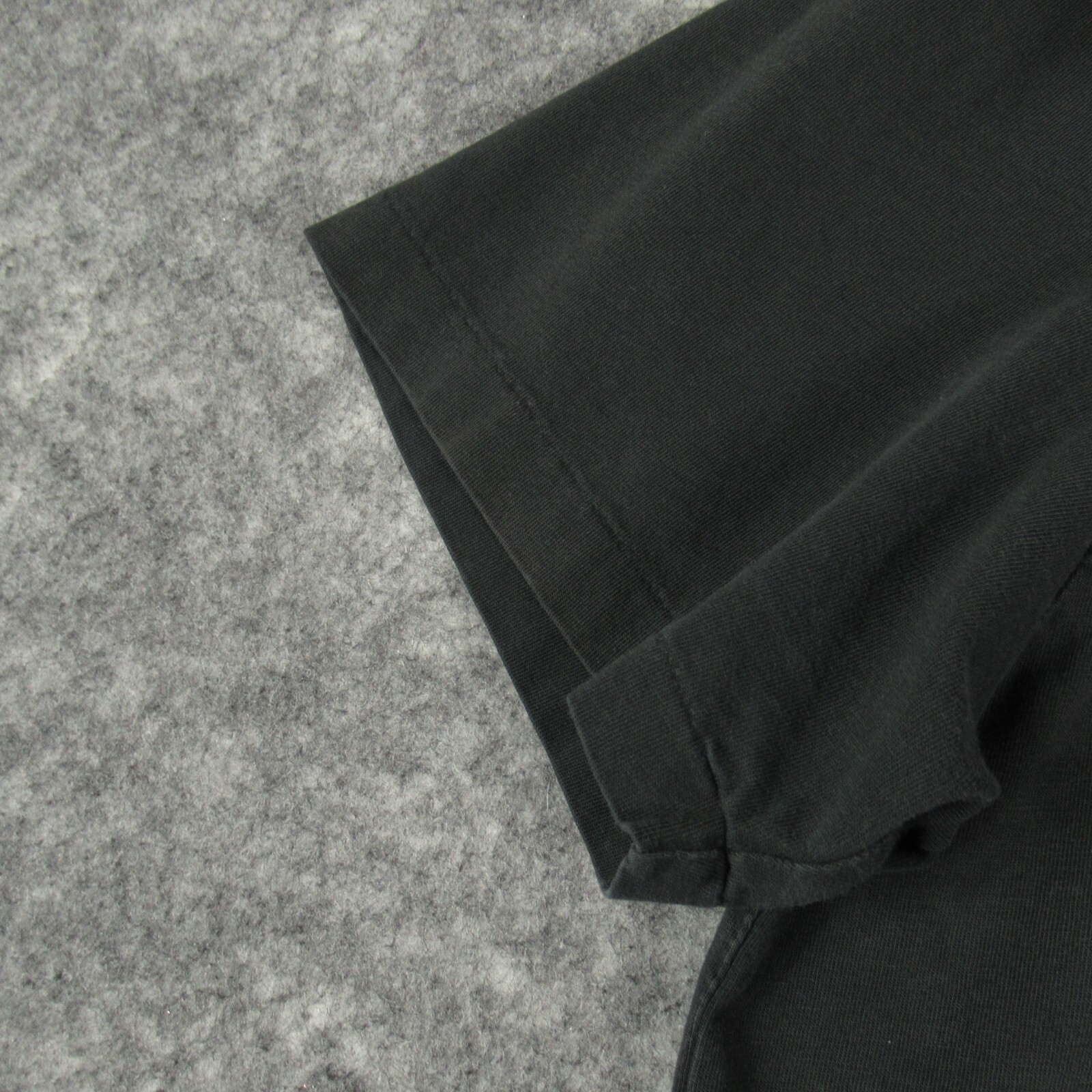 Polo vintage Ralph Lauren camicia uomo M nera tasca pony invecchiata punto singolo