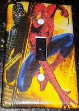 Custom Handmade Spiderman's Reflection Single Toggle Light Switch Cover