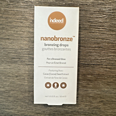 Indeed Labs Nanobronze Bronzing Drops 1oz / 30mL   Glow Serum with Cacao Extract