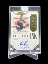 2022-23 Panini Flawless Luka Doncic All-NBA Ink Gold /10 On Card Auto #ALL-LKD
