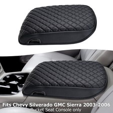 For 2003-2006 Chevy Silverado Center Console Lid Cover Armrest Cushion Pad Black For 2003-2006 Chevy Silverado Center Console Lid Cover Armrest Cushion Pad Black