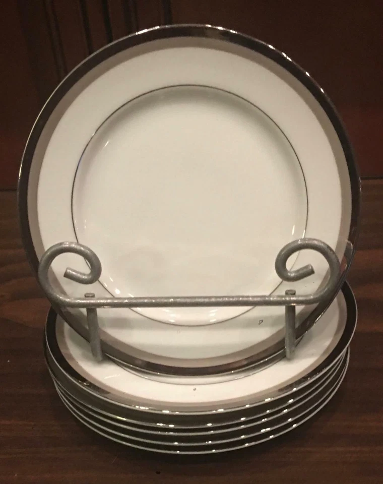 ВИНТАЖНЫЙ Premier тарелки 6,5» тонкий фарфор рассвет #b9056 Японии 6 предметов комплект - Изображение 2 из 4