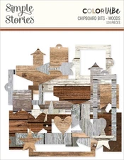Color Vibe Chipboard Bits & Pieces 120/Pkg-Woods - 2 Pack
