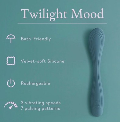 Pure Romance Twilight Mood Vibrating Personal Massager   Discreet Use | NIB