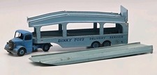 DINKY TOYS 582 original vintage BEDFORD PULLMORE CAR TRANSPORTER 1950S WITH RAMP
