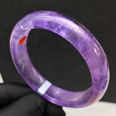 57mm Natural Rare Purple Ametrine Crystal Gemstone Bangle AAAA