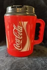 Vtg Jumbo 64 Oz Coca-Cola Insulated Plastic Travel Mug Cup w/Lid Coke Betras TbH