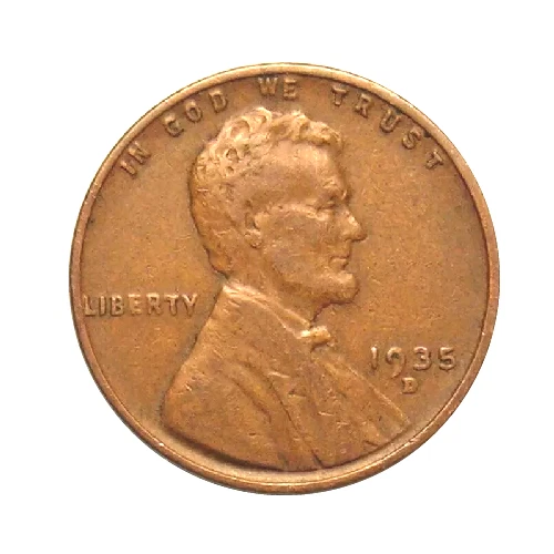 1935-D Lincoln Wheat Penny Cent - G/VG Good or Better Very Nice