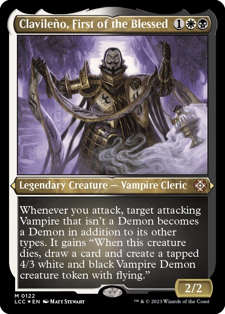 Clavileno, First of the Blessed (Display Commander) - T... 122 M Foil LCC MTG NM