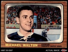 1966 Topps #14 Mike Walton Maple Leafs 4 - VG/EX